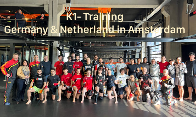 K1-Bundeskader trainiert im Amsterdamer Gym (Offizielles Trainingszentrum der WAKO Niederlande)